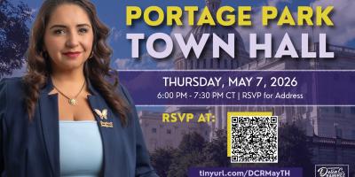 Portage Park Town Hall Invitation