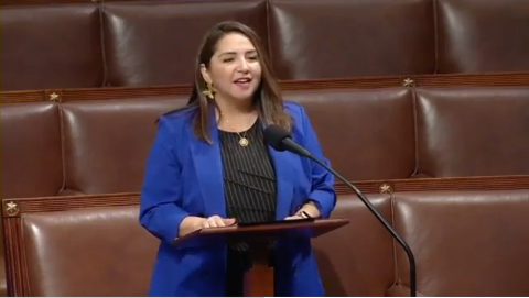 Ramirez giving a speech