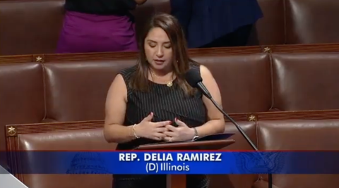 Screenshot of speech