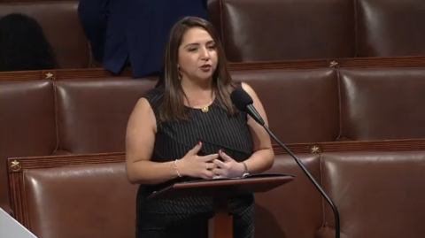 Screenshot of speech