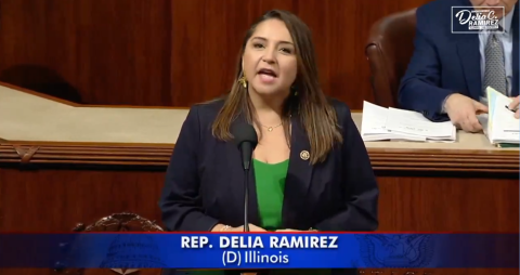 Ramirez giving floor speech